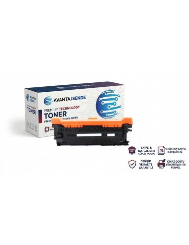 HP 504X CE250X / 507X CE400X ve Canon CRG-723H Siyah Muadil Toner - 10.500 Sayfa (Yüksek Kapasite)