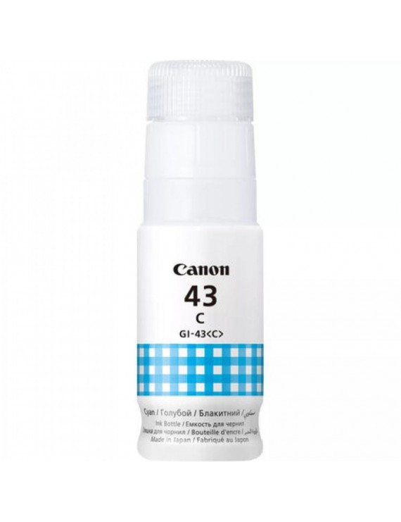 Canon GI-43 Cyan Mavi Orijinal Mürekkep - 60ml - PIXMA G540, G640 Fotoğraf Yazıcısı Uyumlu