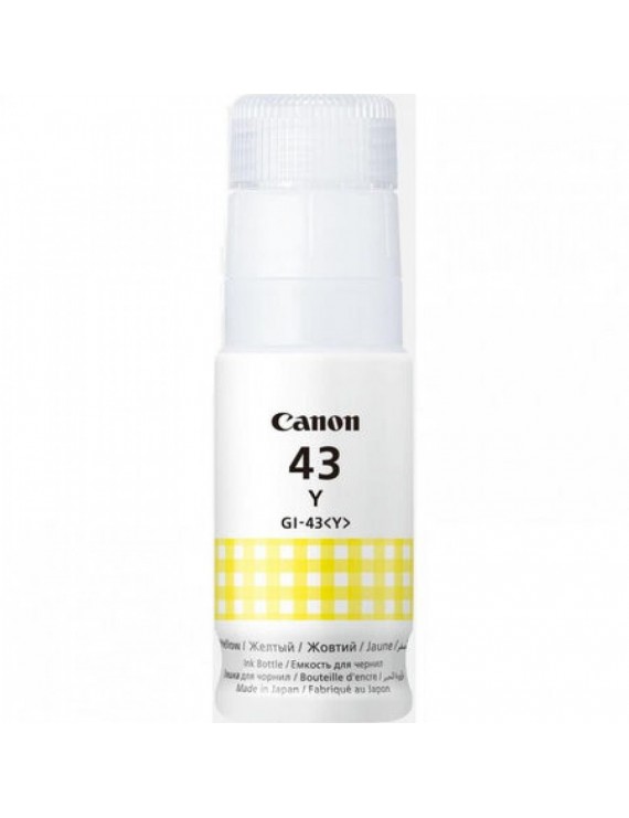 Canon GI-43 Yellow Sarı Orijinal Mürekkep - 60ml - PIXMA G540, G640 Fotoğraf Yazıcısı Uyumlu
