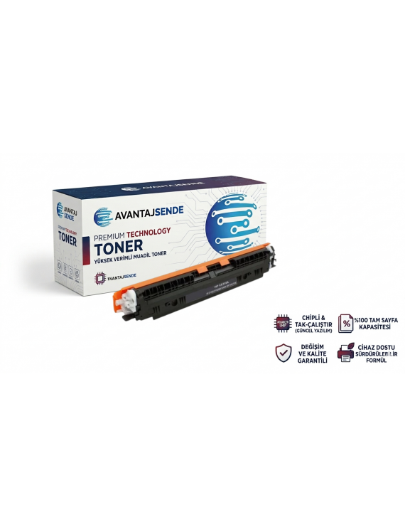 HP 126A CE310A / 130A CF350A ve Canon CRG-729 Siyah Muadil Toner - 1.200 Sayfa