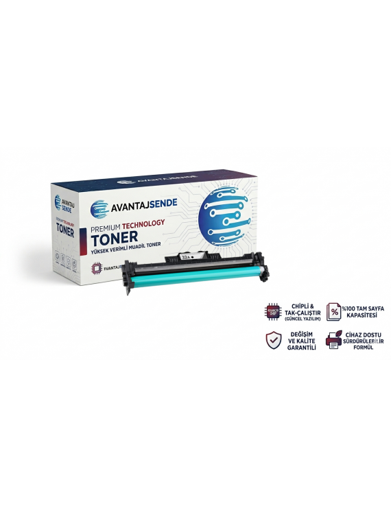 HP 32A (CF232A) ve Canon CRG-051 Drum Ünitesi (Görüntüleme Tamburu) - 23.000 Sayfa