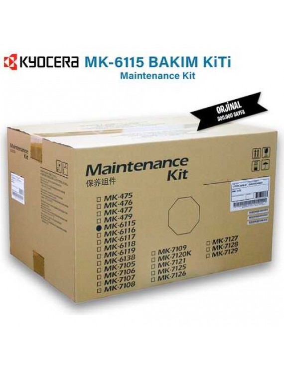 Kyocera MK-6115 Orijinal Bakım Kiti (Maintenance Kit) - 300.000 Sayfa - M4125idn, M4132idn Uyumlu