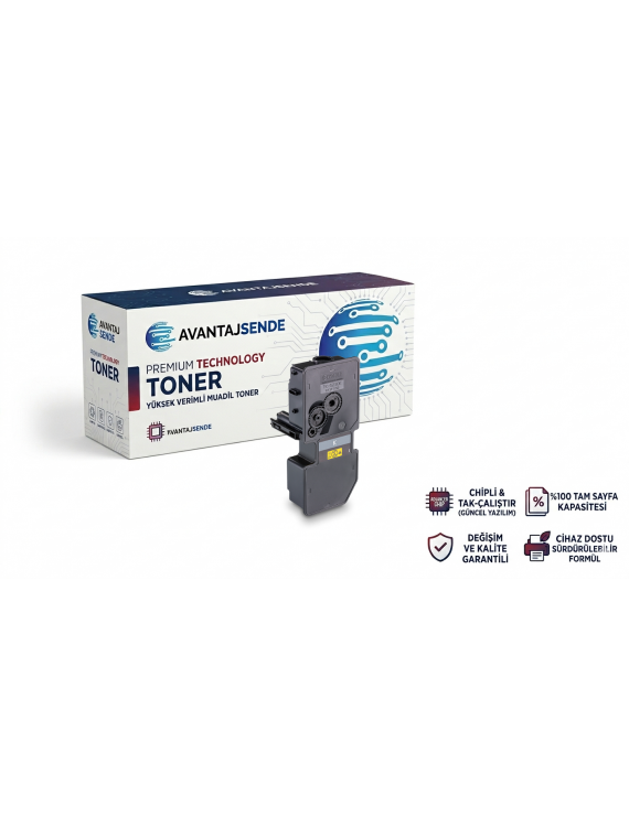 Kyocera TK-5230 Black Tomogeva Toner (ECOSYS M5521cdn, P5021cdn) Muadil Toner (2.600 Sayfa)