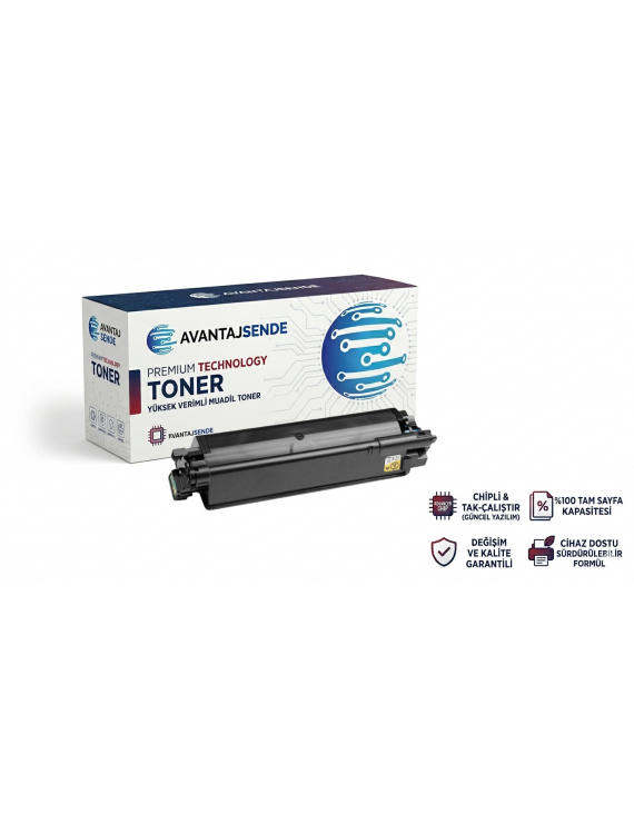 Kyocera TK-5270C Cyan Tomogeva Toner (100gr) ECOSYS M6230cidn, M6630cidn, P6230cdn Muadil Toner (6.000 Sayfa)