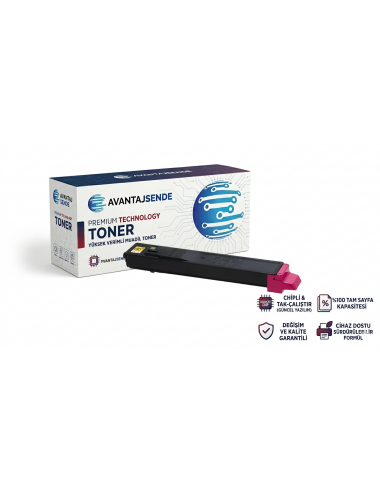 Kyocera TK-8115M Magenta Tomogeva Toner (90gr) M8124cidn, M8130cidn Muadil Toner (6.000 Sayfa)